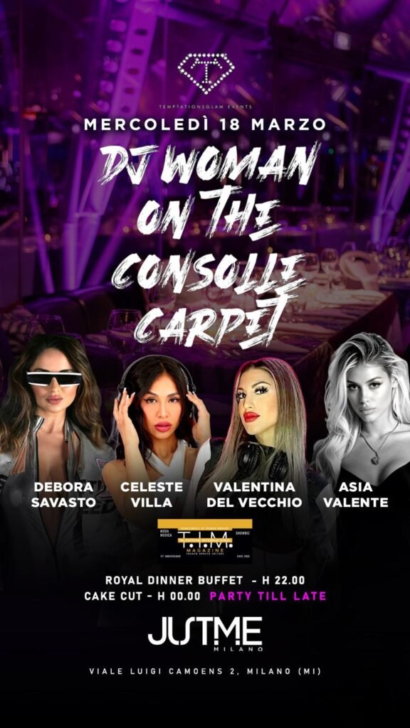 DJ Woman On The Consolle Carpet 18 marzo 2026 flyer - Sindacato del Suono